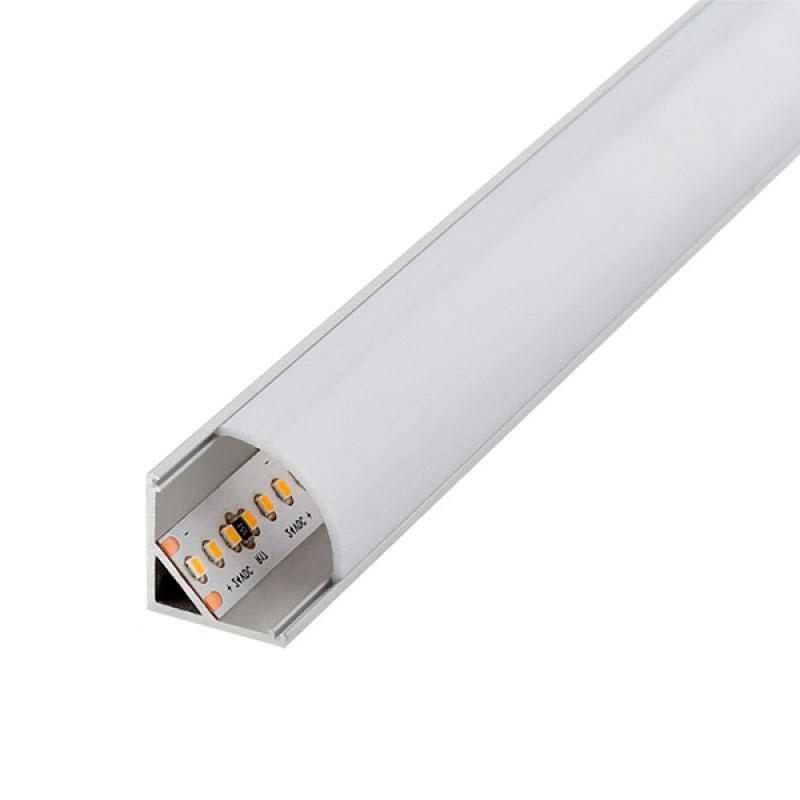 Perfilería para tiras LED de rinconera
