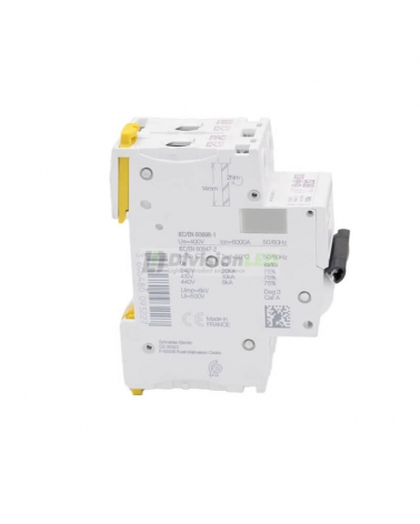 SCHNEIDER A9F79210 Interruptor magnetotérmico iC60N 2P 10A C