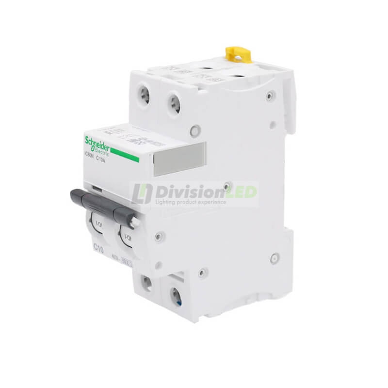 SCHNEIDER A9F79210 Interruptor magnetotérmico iC60N 2P 10A C