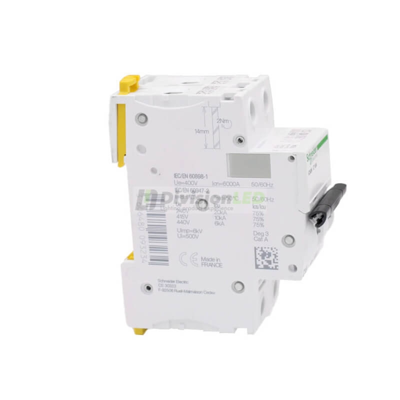 SCHNEIDER A9F79216 Interruptor magnetotérmico iC60N 2P 16A C
