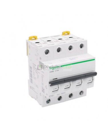 SCHNEIDER A9F79410 Interruptor magnetotérmico iC60N 4P 10A C