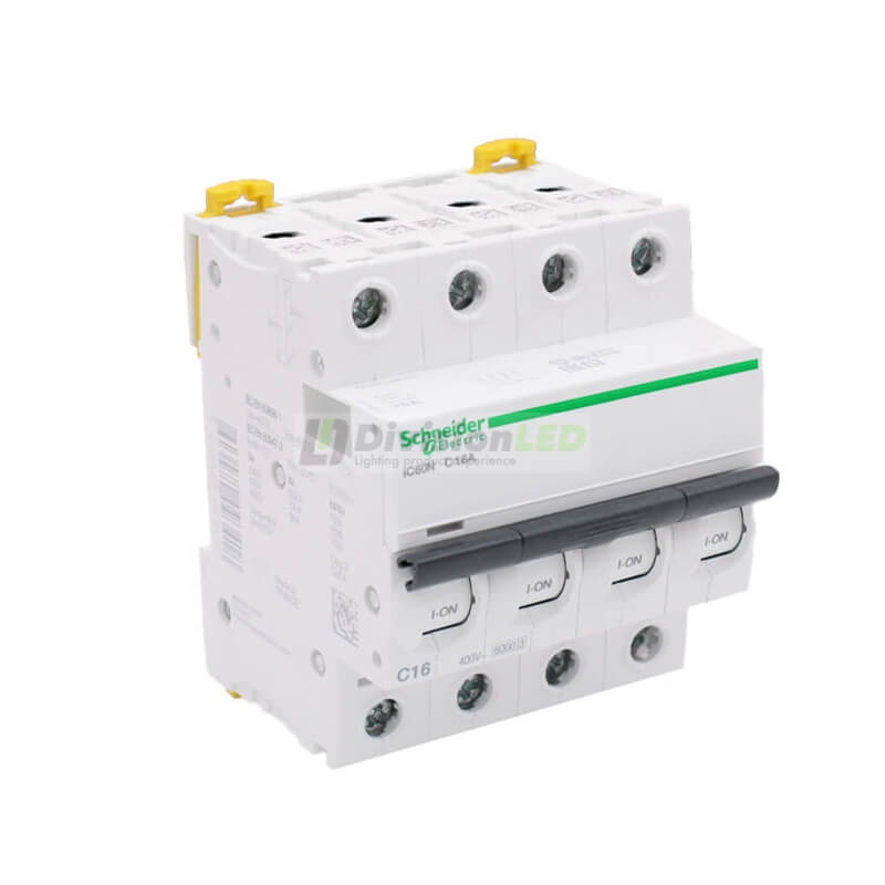 SCHNEIDER A9F79416 Interruptor magnetotérmico iC60N 4P 16A C