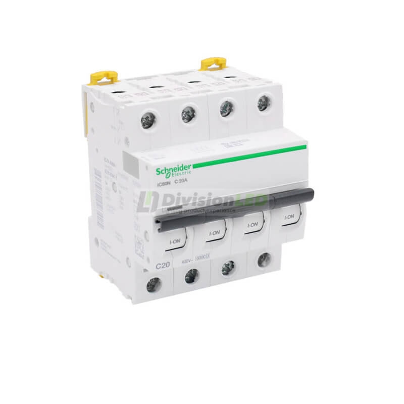 SCHNEIDER A9F79420 Interruptor magnetotérmico iC60N 4P 20A C