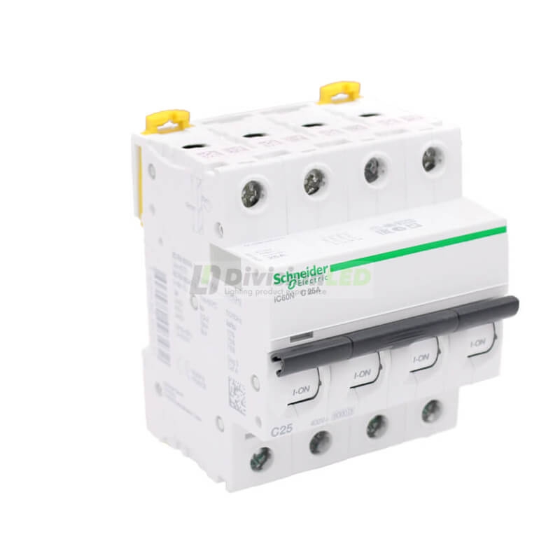 SCHNEIDER A9F79425 Interruptor magnetotérmico iC60N 4P 25A C