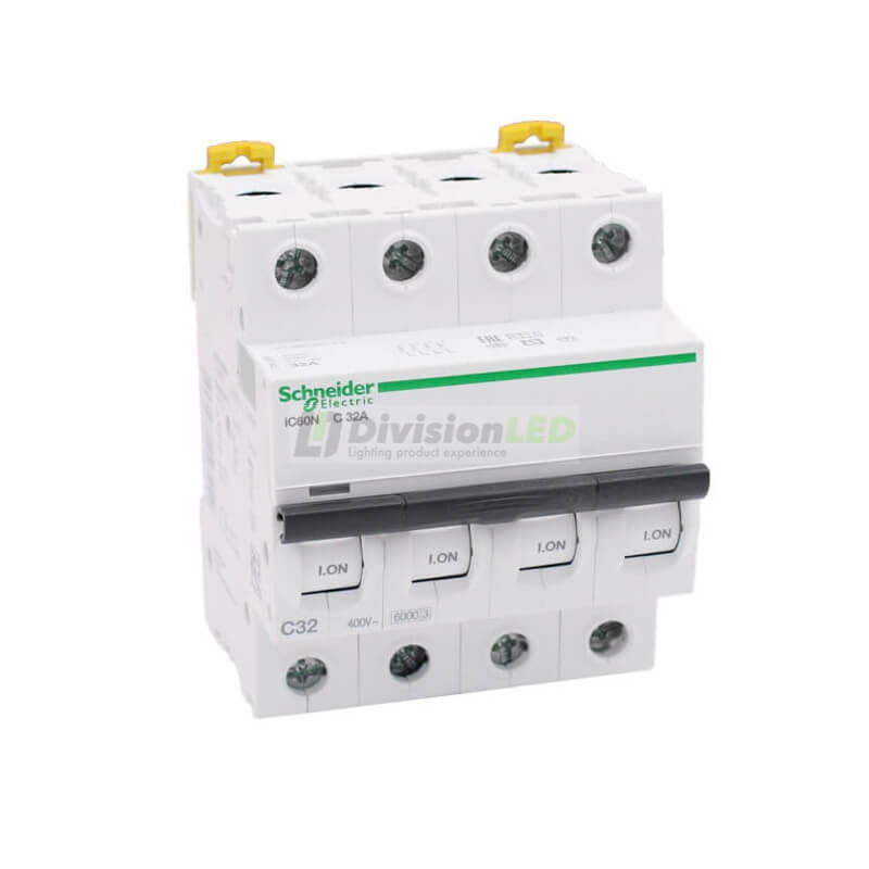 SCHNEIDER A9F79432 Interruptor magnetotérmico iC60N 4P 32A C