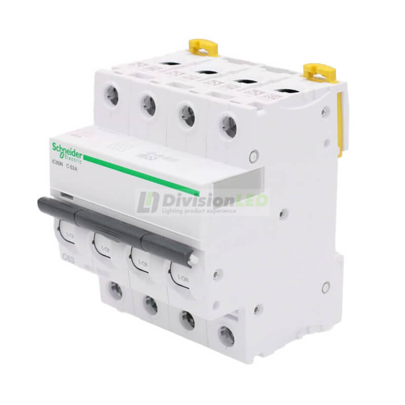 SCHNEIDER A9F79463 Interruptor magnetotérmico iC60N 4P 63A C