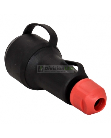 FAMATEL 2165 Base TT 16A-250V C/Tapa Negro con prensaestopa