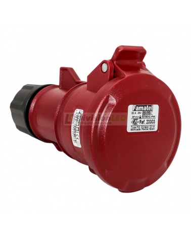 FAMATEL 23303 Base aerea 3P+N+T 32A 400V IP44