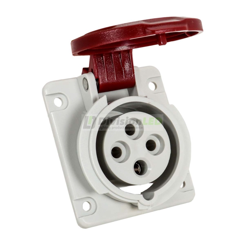 FAMATEL 23330 Base inclinada 10° 3P+T 16A 400V IP44 75x85