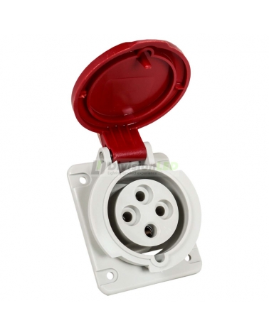 FAMATEL 23332 Base inclinada 10° 3P+T 32A 400V IP44 80x95