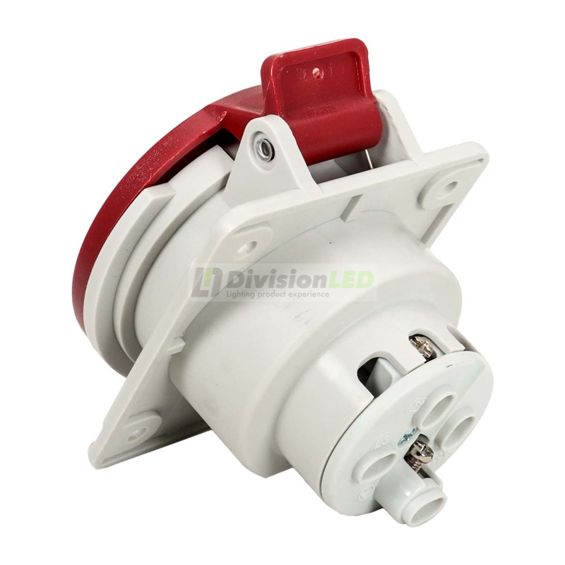 FAMATEL 23332 Base inclinada 10° 3P+T 32A 400V IP44 80x95