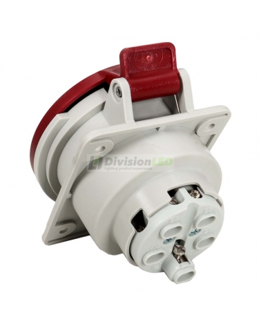 FAMATEL 23333 Base inclinada 10° 3P+N+T 32A 400V IP44 80x95