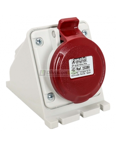 FAMATEL 23390 Base pared 3P+T 16A 400V IP44