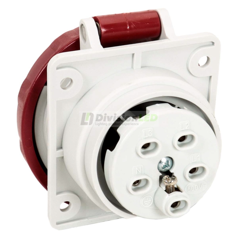 FAMATEL 24331 Base inclinada 10° 3P+N+T 16A 400V IP67 75x85