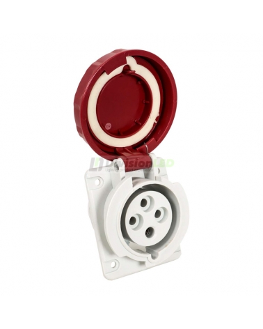 FAMATEL 24332 Base inclinada 10° 3P+T 32A 400V IP67 80x95