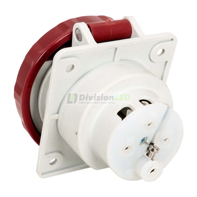 FAMATEL 24332 Base inclinada 10° 3P+T 32A 400V IP67 80x95