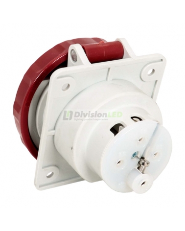 FAMATEL 24332 Base inclinada 10° 3P+T 32A 400V IP67 80x95