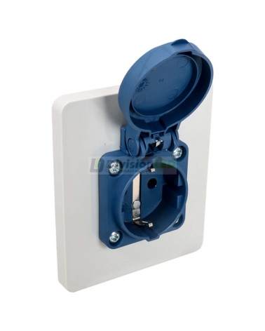 FAMATEL 3915 Placa con toma Schuko IP54