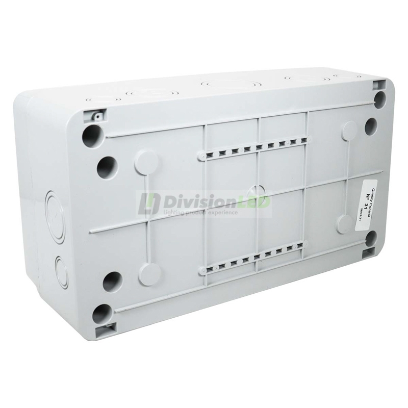 FAMATEL 3963 Caja modular para 3 mecanismos 175x320x135 enlazable para IP65