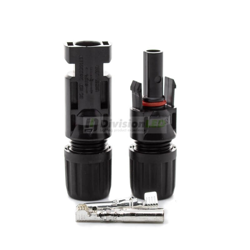 Conectores solar macho hembra tipo 4 - ¡imagen en 360°! - DivisionLED