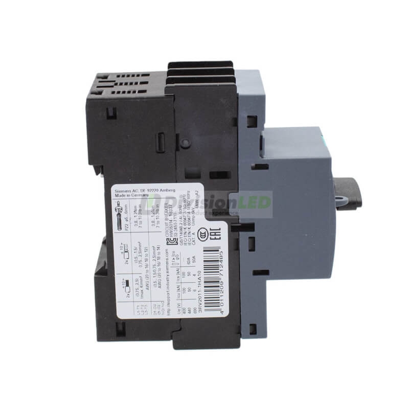 Siemens SIRIUS 3RV2011-1HA10 Guardamotor S00 sobrecarga 5.5-8A cortocircuito 104A