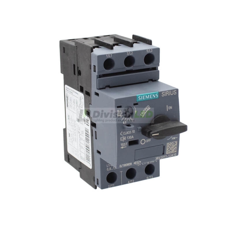 Siemens SIRIUS 3RV2011-1JA10 Guardamotor S00 sobrecarga 7-10A cortocircuito 130A