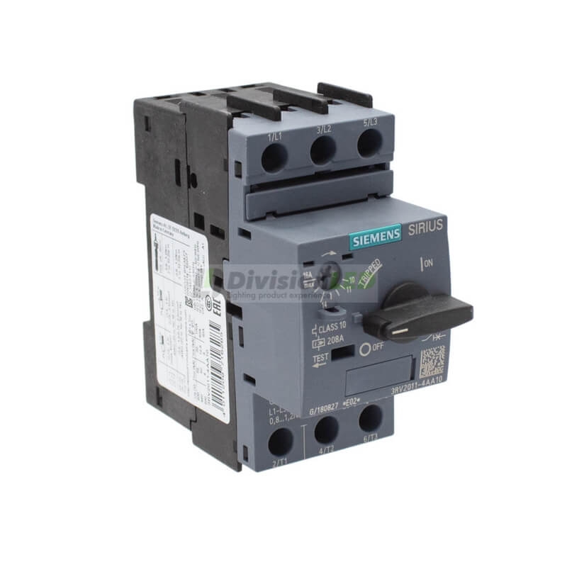 Siemens SIRIUS 3RV2011-4AA10 Guardamotor S00 sobrecarga 10-16A cortocircuito 208A
