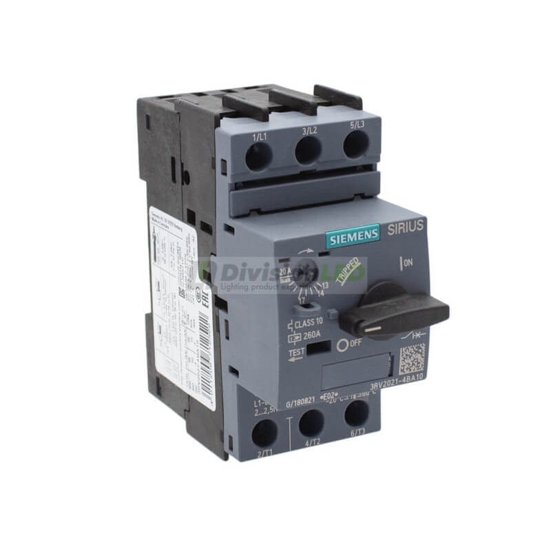 Siemens SIRIUS 3RV2021-4BA10 Guardamotor S0 sobrecarga 13-20A cortocircuito 260A