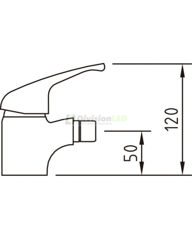 Esquema Clever 94696 Grifo de bidé 50mm monomando N Panam Urban