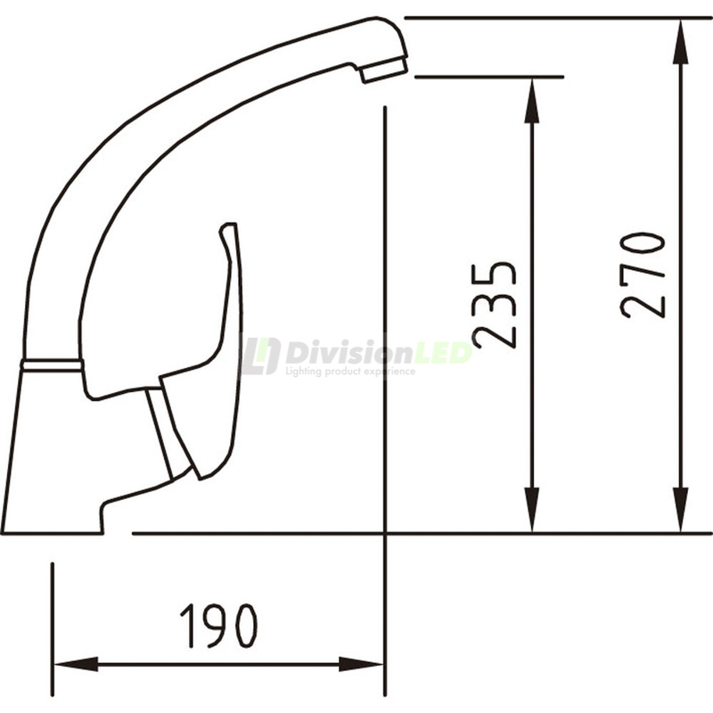 Clever 92351 grifo de cocina monomando caño fundido N Panam Urban