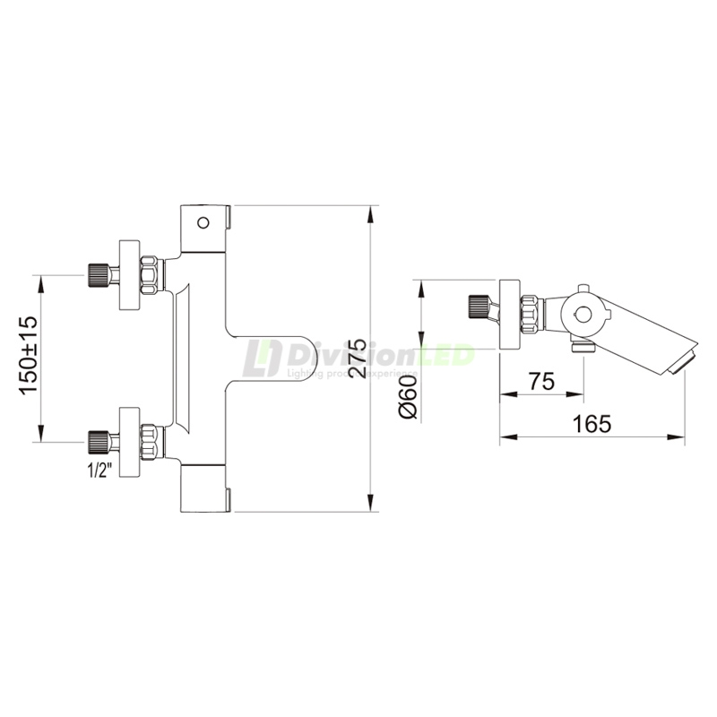 Esquema Clever 61011 Kit baño ducha termostática UP Urban