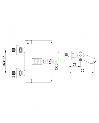 Esquema Clever 61011 Kit baño ducha termostática UP Urban