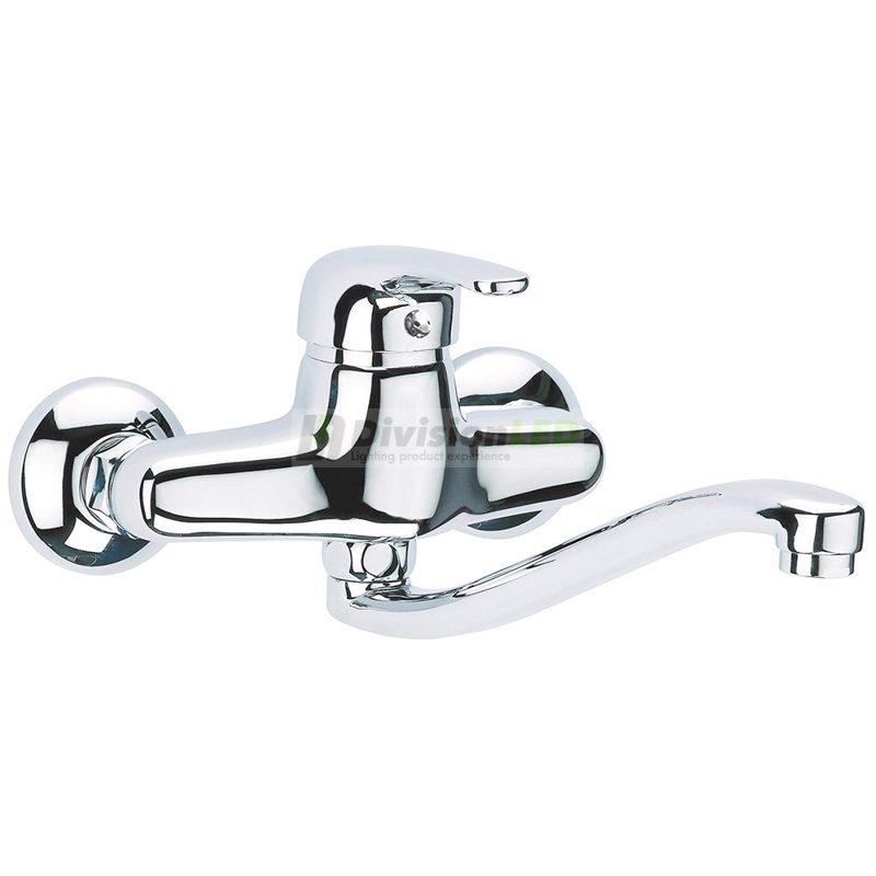 Clever 97805 grifo de cocina mural caño inferior monomando N Panam Urban