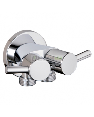 Clever 97803 grifo shattaf mural 2 salidas oasis