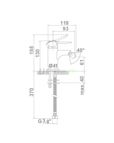 Gala 38757 Grifo bidé monomando KLYS