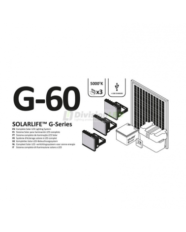 XUNZEL SOLARLIFE G-60 Kit Iluminación Solar 12V