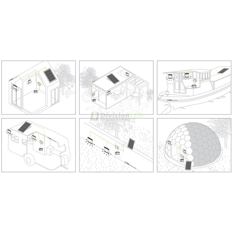 XUNZEL SOLARLIFE G-60 Kit Iluminación Solar 12V