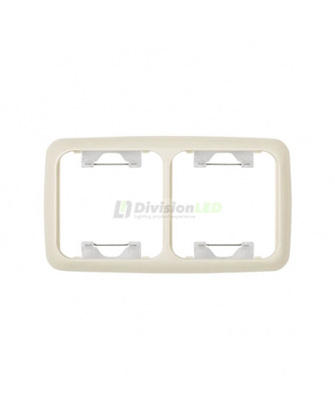 Simon 31621-31 Marco 2 elementos Marfil