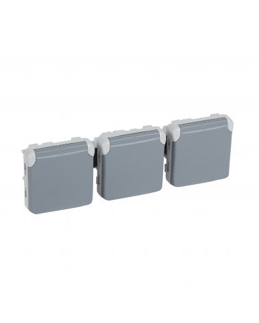 LEGRAND 069578 plexo-base de corriente 3x2p+t horizontal gris