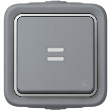 LEGRAND 069752 plexo-monoblock superficie conmutador piloto 1p 10a blanco