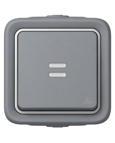 LEGRAND 069752 plexo-monoblock superficie conmutador piloto 1p 10a blanco