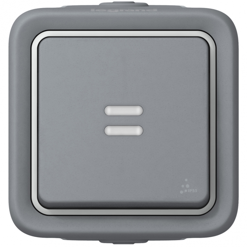 LEGRAND 069762 plexo-monoblock superficie pulsador luminoso 1p 10a blanco