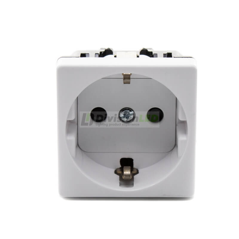 Base enchufe Schuko 16A 250V Blanco Simon 27472-65