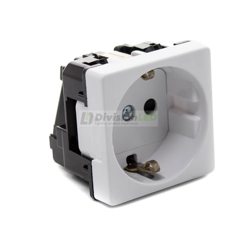 Base enchufe Schuko 16A 250V Blanco Simon 27472-65