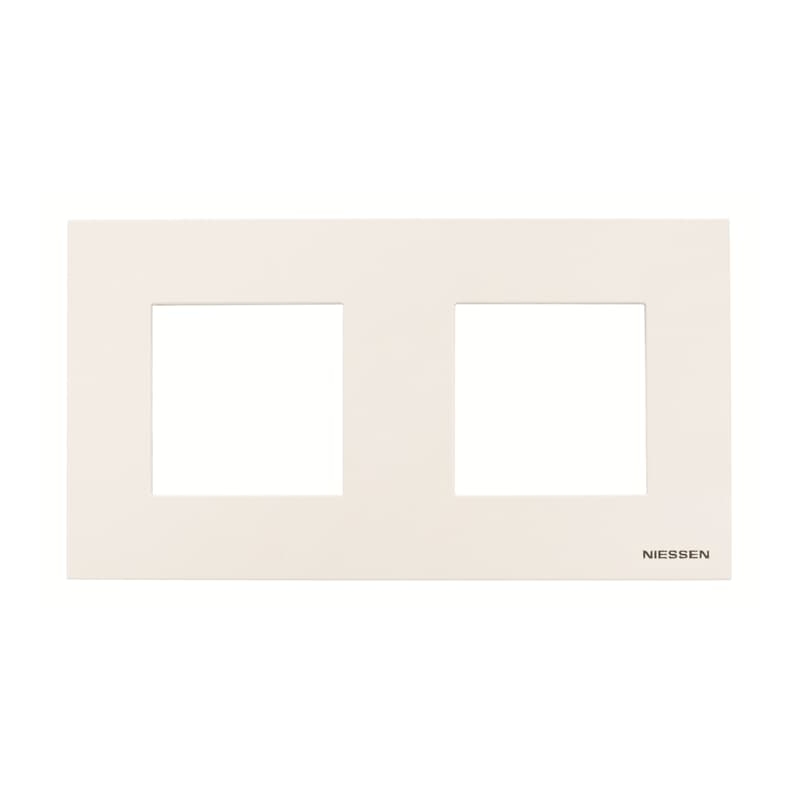 Niessen Zenit N2272 BL Marco 2 elementos blanco efecto flotante