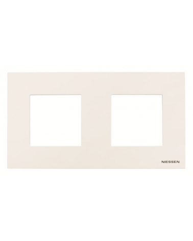Niessen Zenit N2272 BL Marco 2 elementos blanco efecto flotante