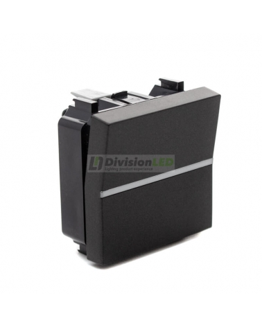 Interruptor monopolar Niessen Zenit N2201 AN módulo ancho antracita