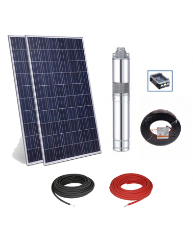Kit Bombeo de agua solar directo 2 placas 740W