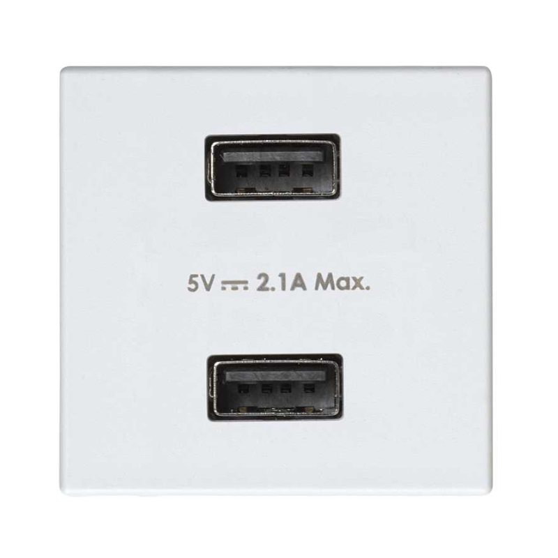 SIMON 2701096-030 Cargador USB doble 5V/DC 2.1A SIMON 27