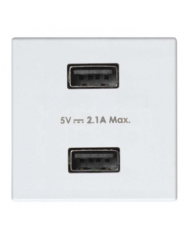 SIMON 2701096-030 Cargador USB doble 5V/DC 2.1A SIMON 27